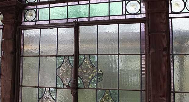 Reparatur Jugendstil-Bleiverglasung Balkonverglasungen