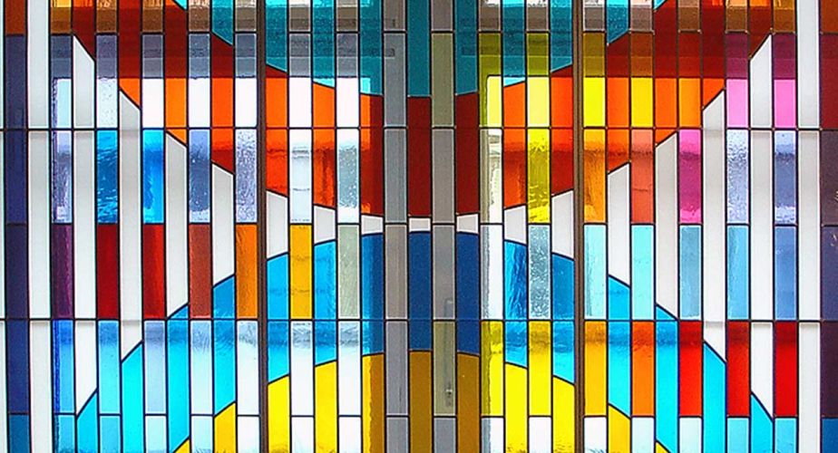 Kunstverglasung Synagoge Loewenstrasse Entwurf Yaacov Agam