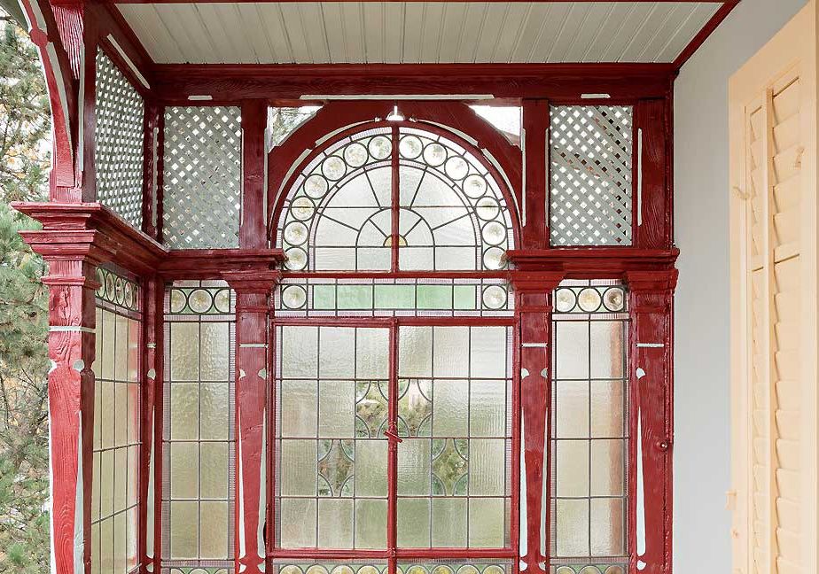 Reparatur Jugendstil-Bleiverglasung Balkonverglasungen