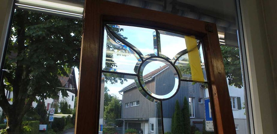 Reparatur einer Messingverglasung