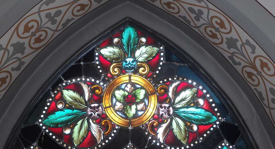 Restaurierte Glasmalereien Kirche Gebenstorf