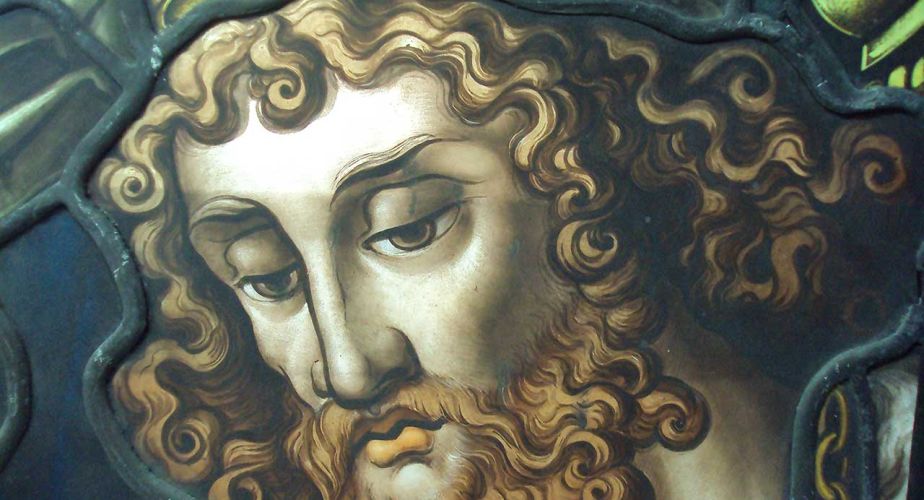 Glasmalerei Kirchenfenster Kirche Woelflinswil Detailaufnahme