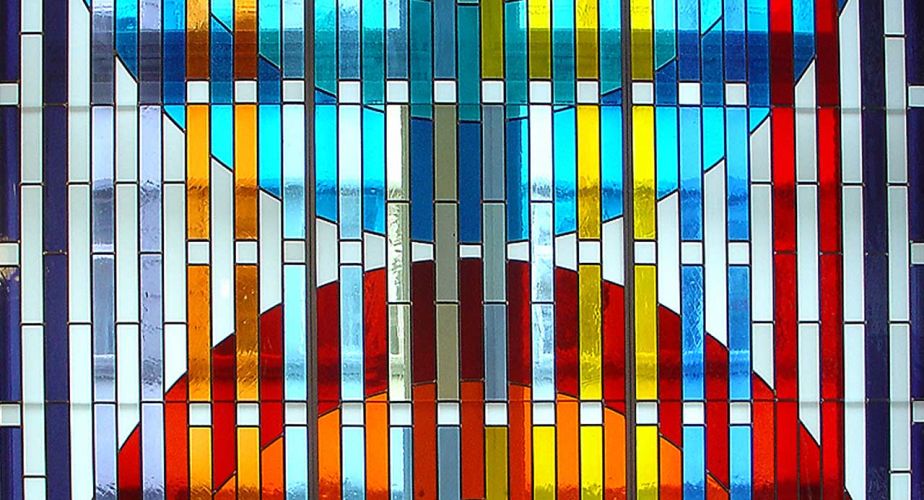 Kunstverglasung Synagoge Loewenstrasse Entwurf Yaacov Agam