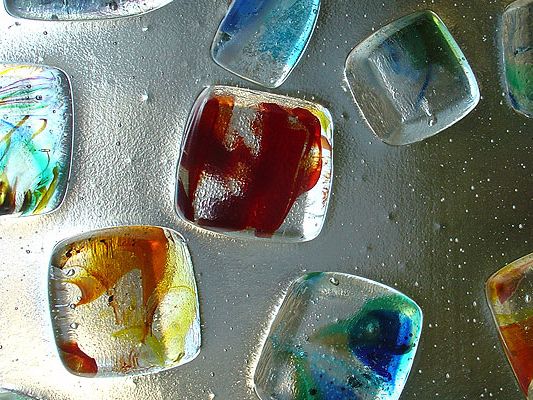 Schmelzglas Detailansicht