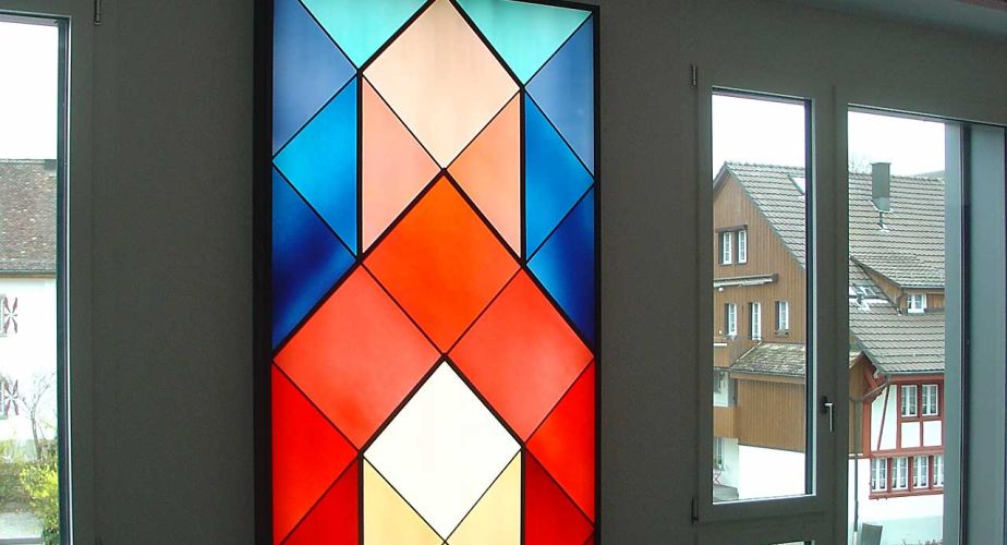 Glaskunst Wandbild Entwurf Ali Kahrom